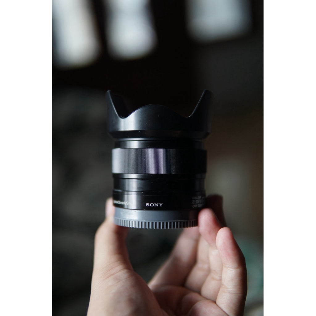 Lensa Sony E 35mm F1.8 oss second fulset