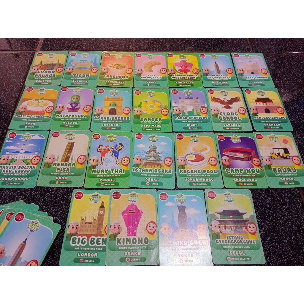 130 pcs kartu nussa dan rara Choki Choki