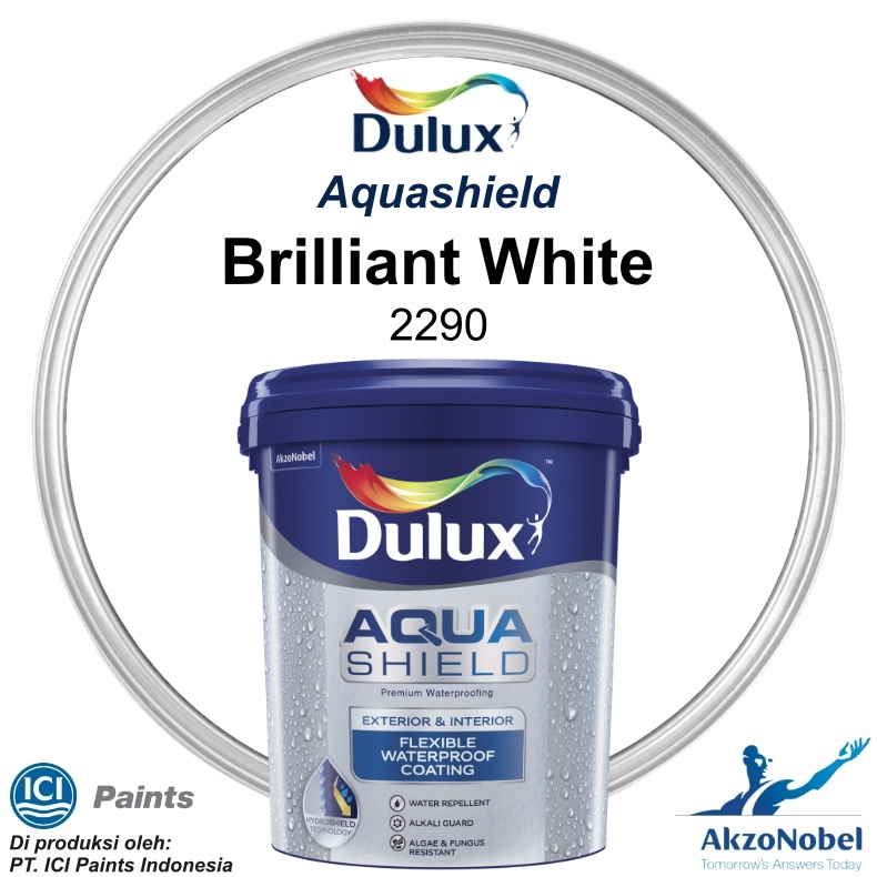 CAT DULUX AQUASHIELD 20 KG - BRILLIANT WHITE 2290