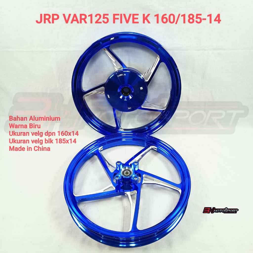 JRP VELG VARIO125 FIVE K ukuran 160/185 ring 14 SET DEPAN BELAKANG