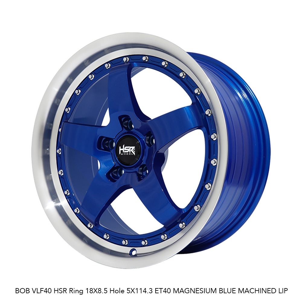 Velg Mobil Ring 18 HSR BOB Blue Untuk Innova Rush Terios Xtrail Civic Xpander R18 Blue Polish - Toko