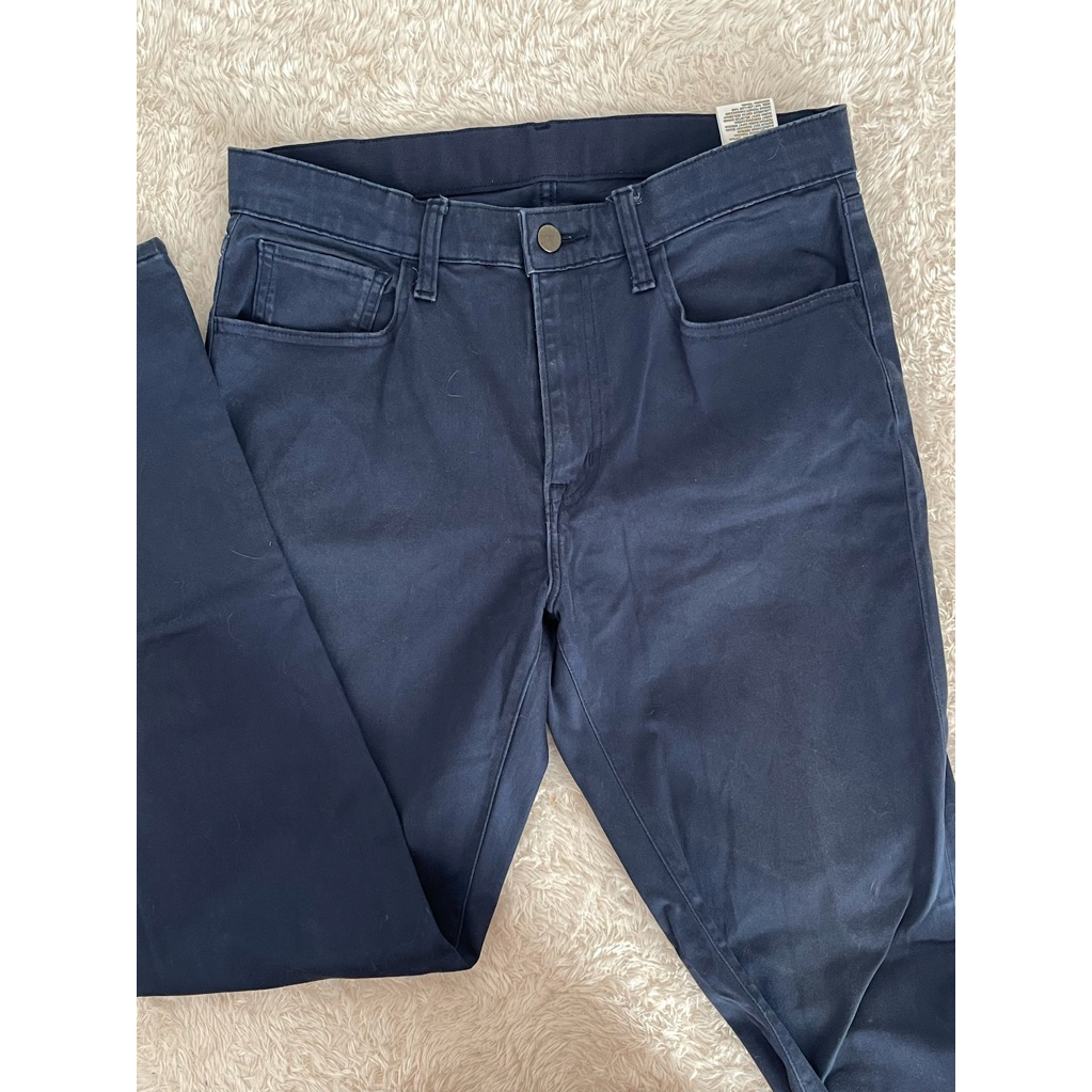 [PRELOVED] Uniqlo Slim Fit Chino Pants - Navy Blue