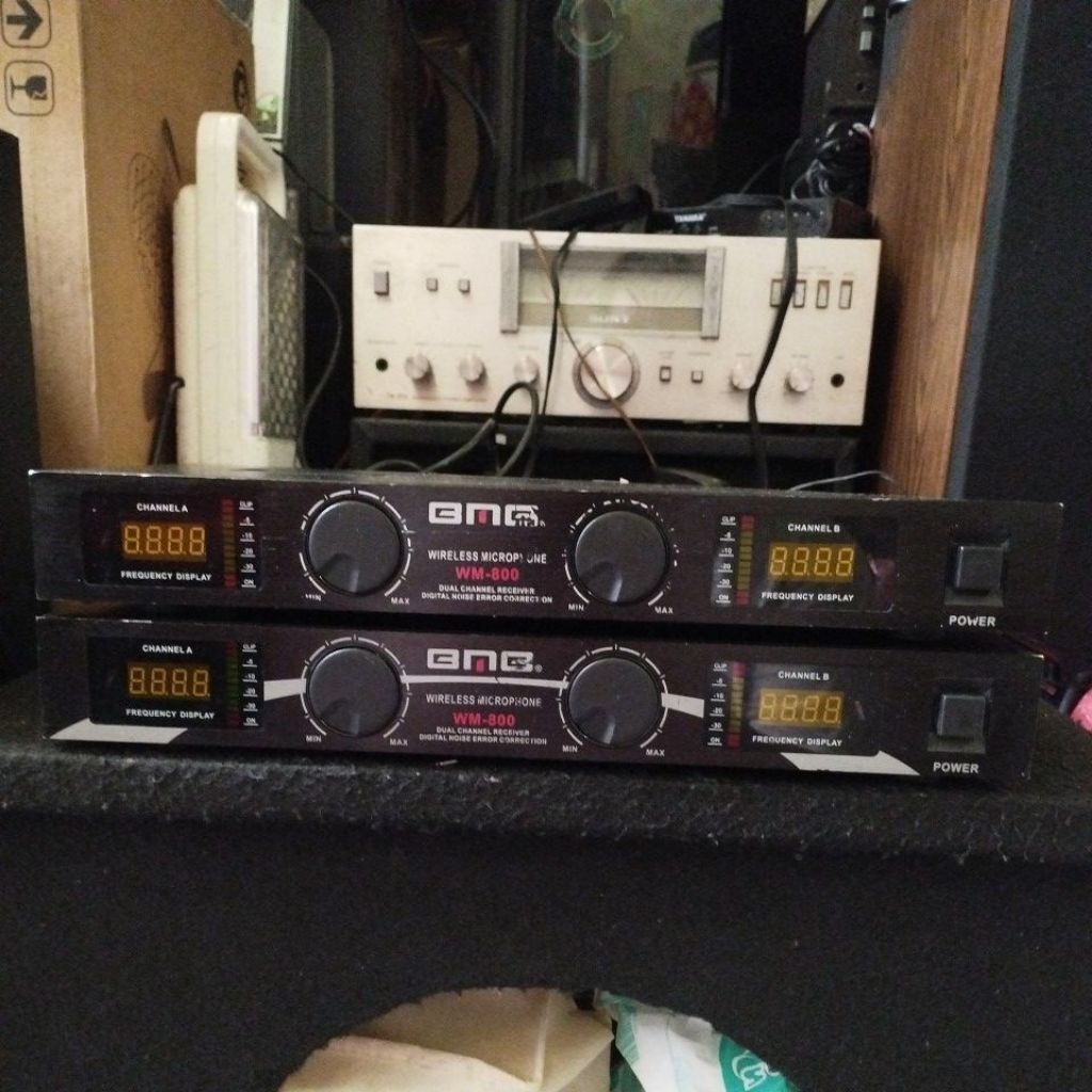 receiver mic wireless microphone wireless bmb wm-800 original bmb
