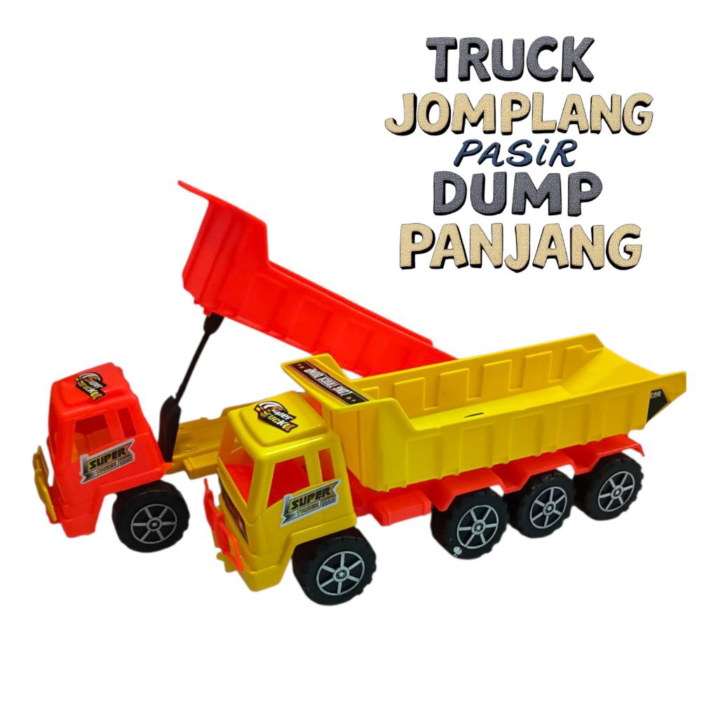 MAINAN TRUK JOMPLANG PASIR DUMP PANJANG/MAINAN TRUK DUMP KX05