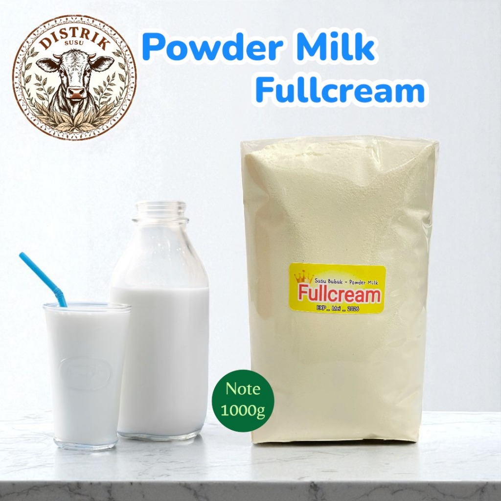 Susu Bubuk Full Cream 1KG Murah Kiloan Untuk Baking, Dessert & Minuman