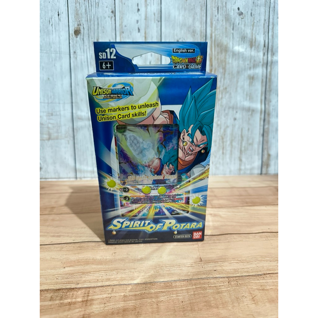 SD12 - Dragon Ball Card Game - Spirit of Potara - Unison Warrior Series - NEW - Opened
