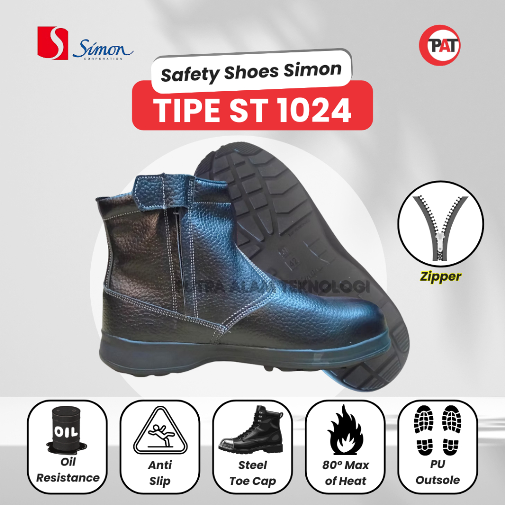 SIMON ST1024 Sepatu Safety Simon Type ST 1024 Sepatu Boots Simon Original