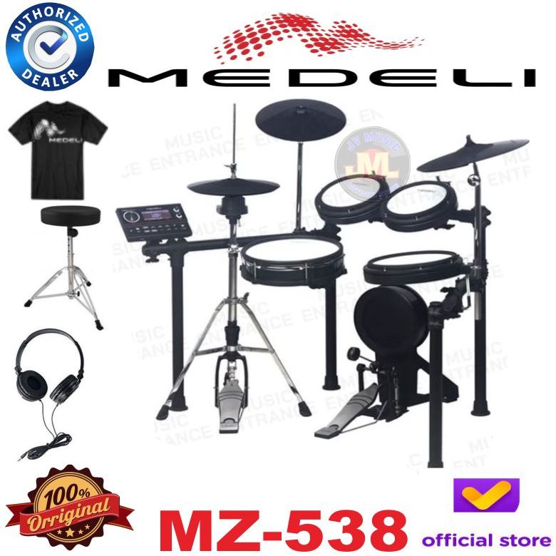 Medeli MZ-538 Digital Elektrik Drum Medeli MZ538 Drum Elektrik Paket