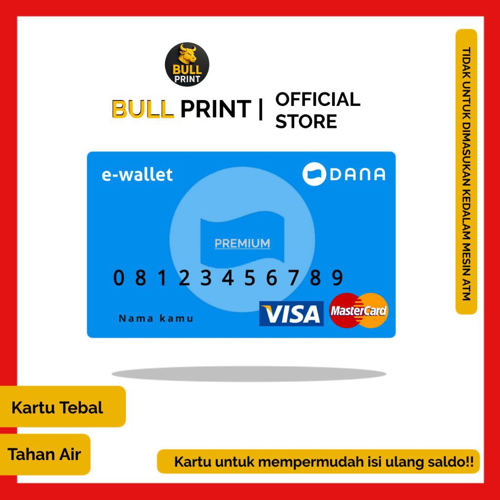 kartu DANA untuk mempermudah isi ulang saldo