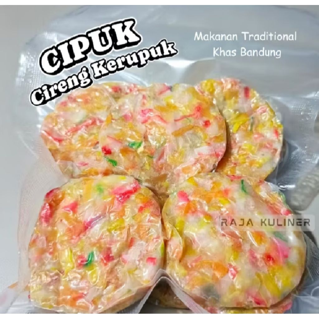 Cipuk khas bandung kemasan vacum | isi 10