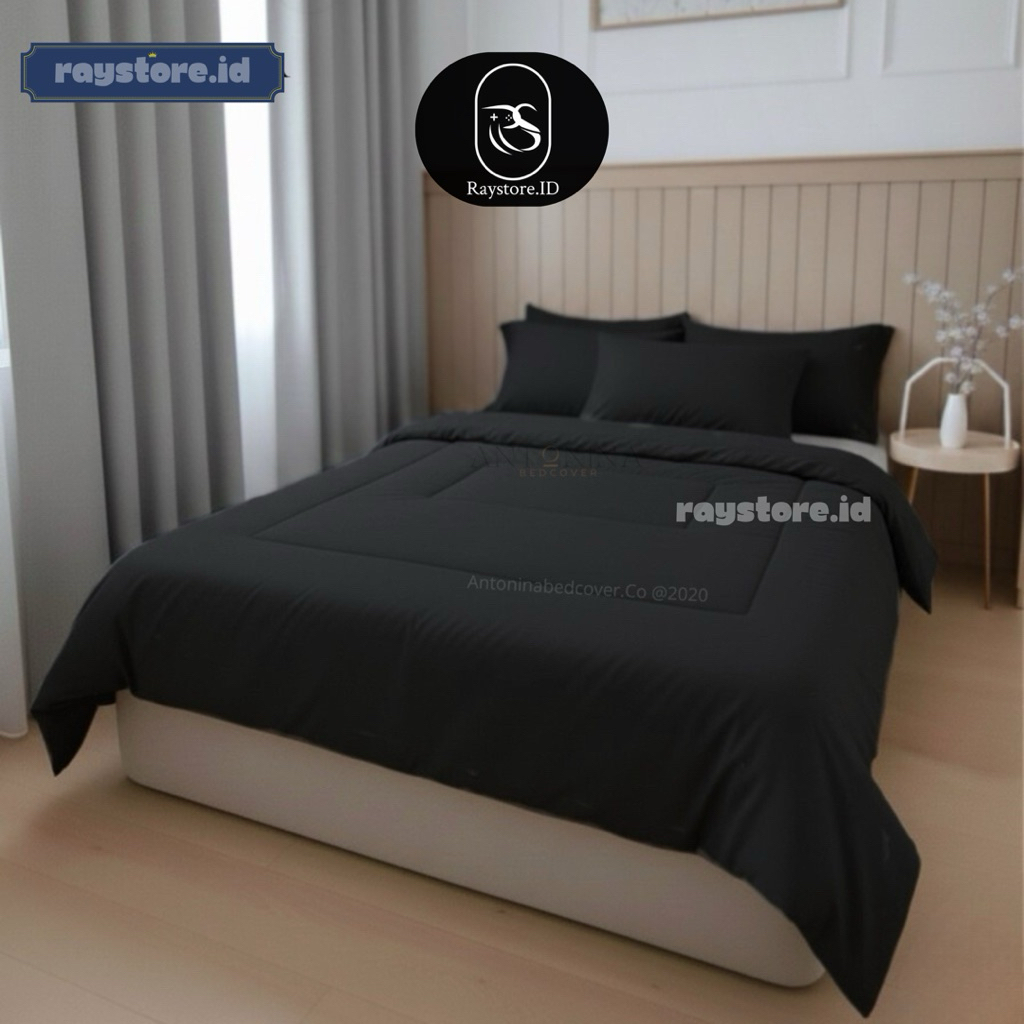 Bed Cover Set Sprei Polos - Ukuran Lengkap