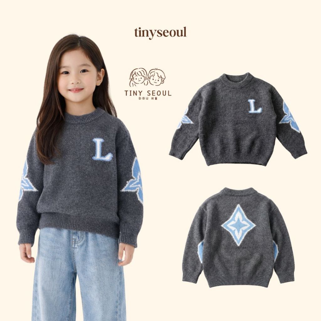 TINY SEOUL SWEATER KNIT ANAK PREMIUM - LIAM KNIT SWEATER - Knit Cable Sweater Baju Lengan Panjang An