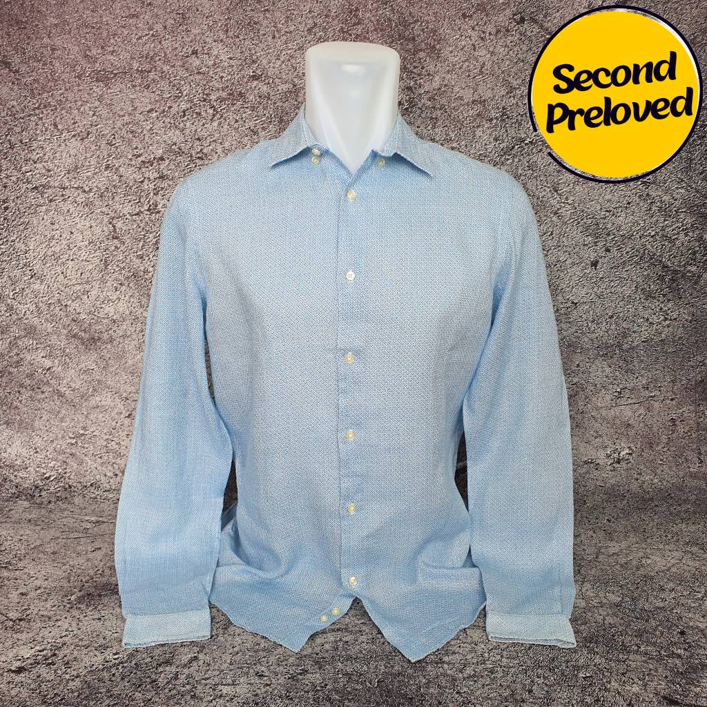 Baju Kemeja Panjang ZARA MAN - Size XL / Lebar 56 cm - Original - Second