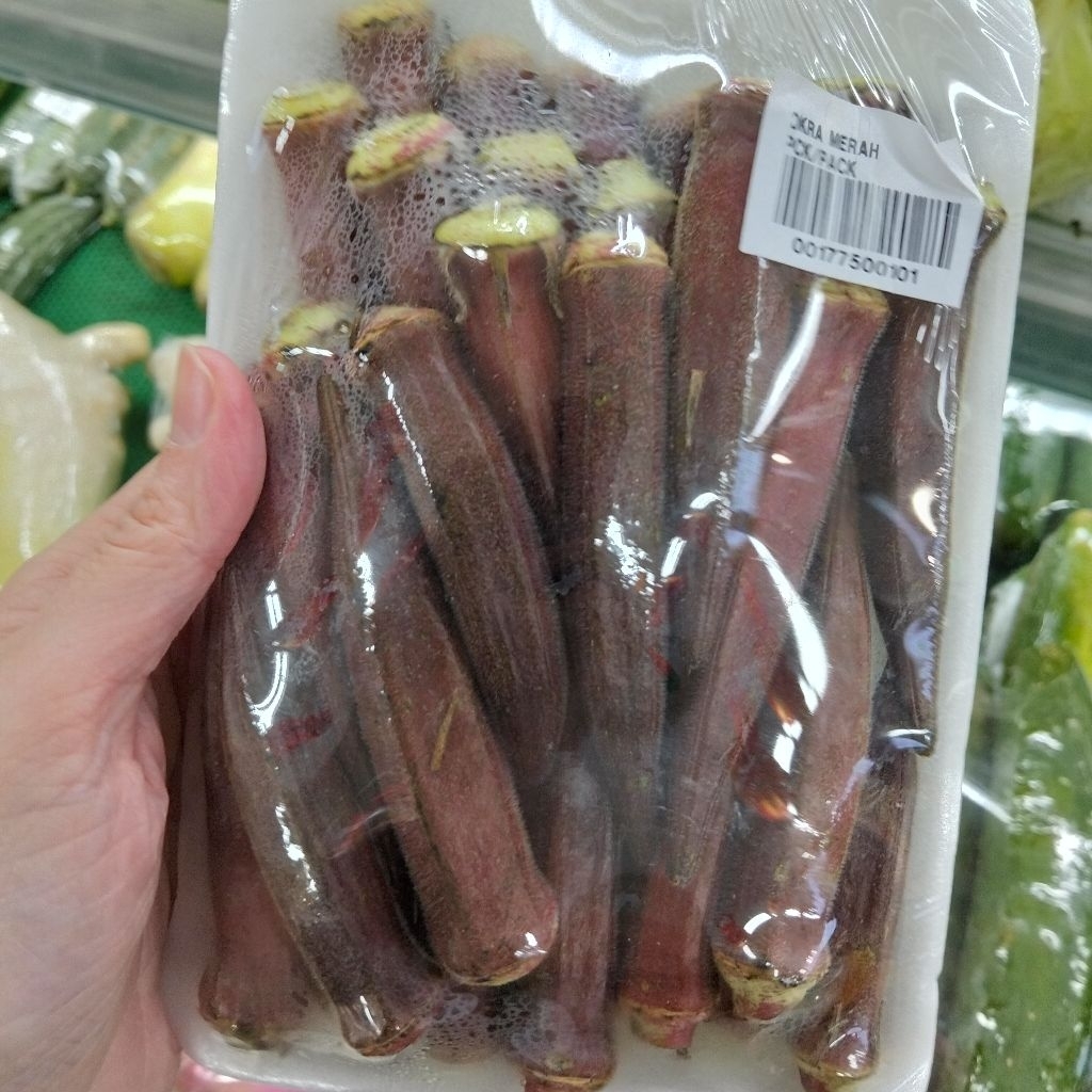 Okra Merah / Sayur Okra Merah / Lady's Finger