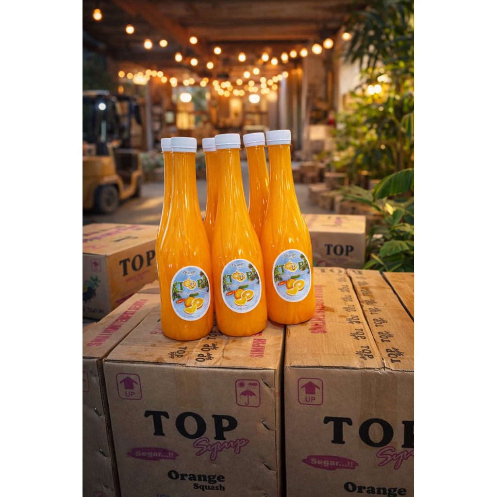 SIRUP TOP ORANGE SQUASH 630ML 1 DUS ISI 12 BOTOL HALAL