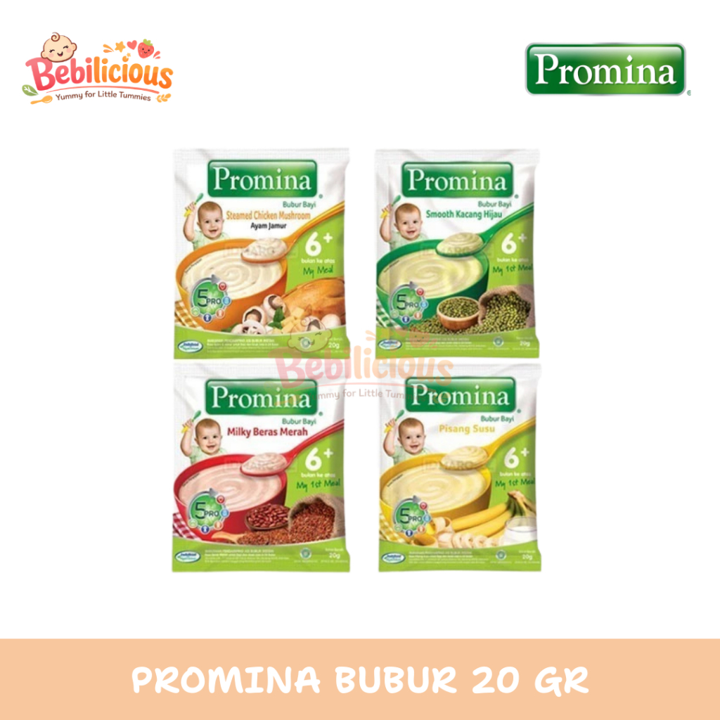 Promina Bubur Susu Sereal Bayi Ekonomis Sachet 20 Gr Makanan Mpasi 6 Bulan Newborn Baby Food