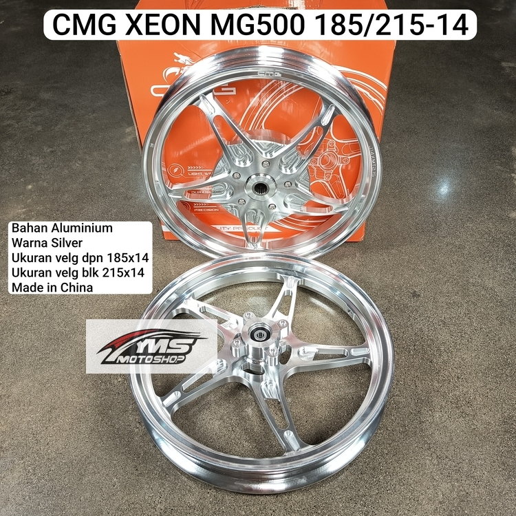 CMG VELG MOTOR XEON MG500 185/215 RING 14 SILVER