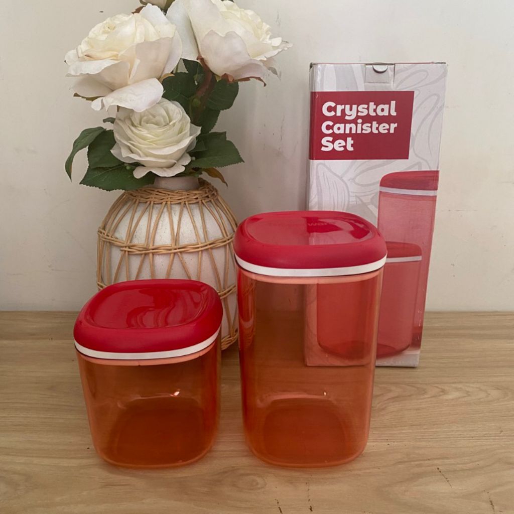 Toples Crystal Canister High Tupperware