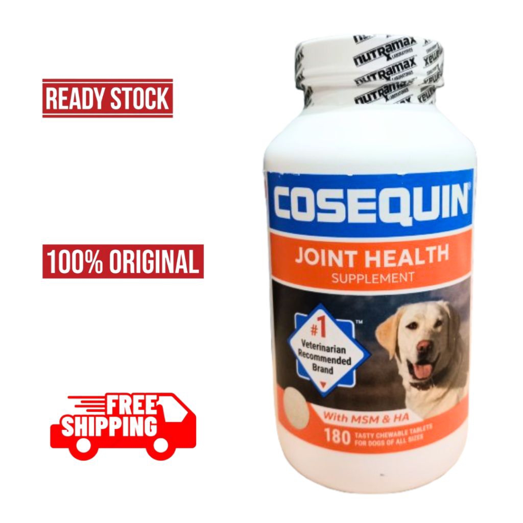 Cosequin Joint Health Supplement For Dogs MSM Hyaluronic Acid 180 Chewable Tablets
