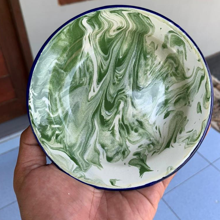 PROMO PIRING SENG 14cm BLIRIK / PIRING ENAMEL / PIRING JADUL