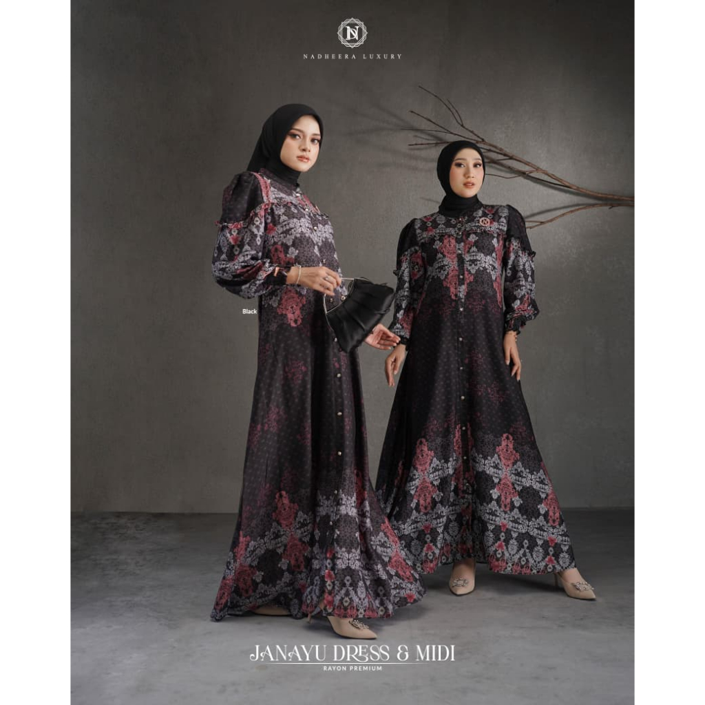 Gamis Nadheera Luxury Original Terbaru Bahan Rayon Premium