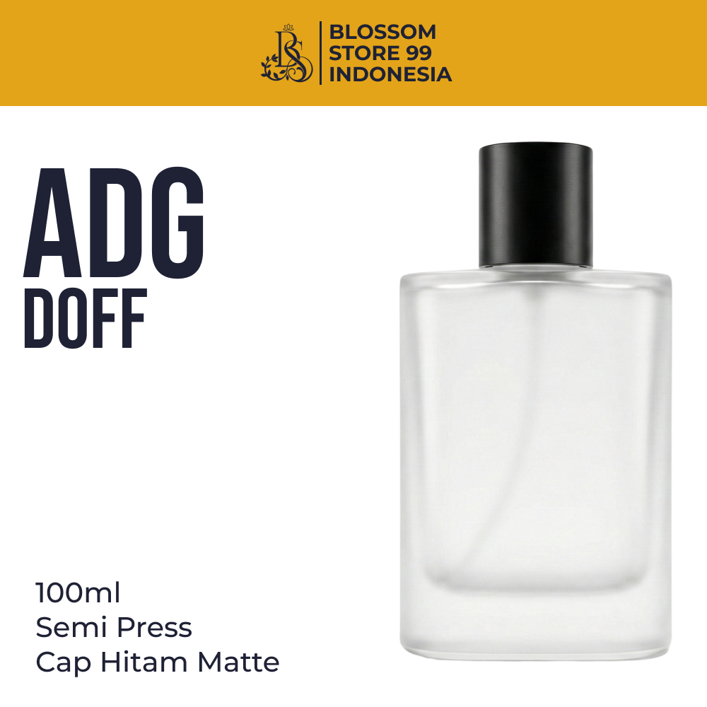 Botol Parfum Adg Doff 100ML Hitam Easy Press Spray Semi Press - Botol Parfum Adg Doff 100ML Semi Pre