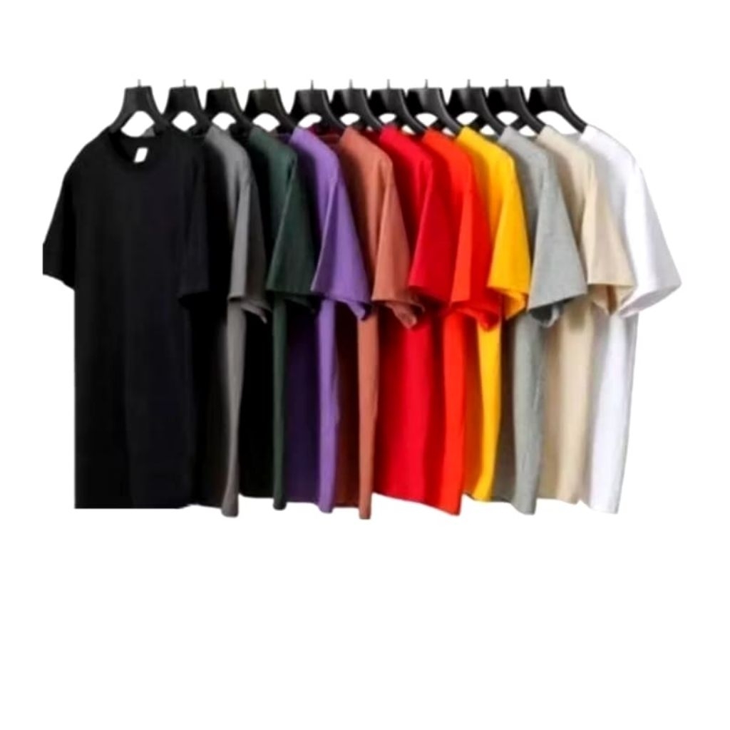 Terlaris 3 Pcs  Kaos Polos Pria Distro Original 100% Cotton Combed 30S