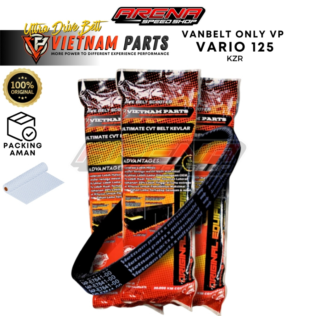 VIETNAM Drive Belt Vario KZR V Belt - Vanbelt New Vario 125 LED Van Belt Vario 150 Original VP