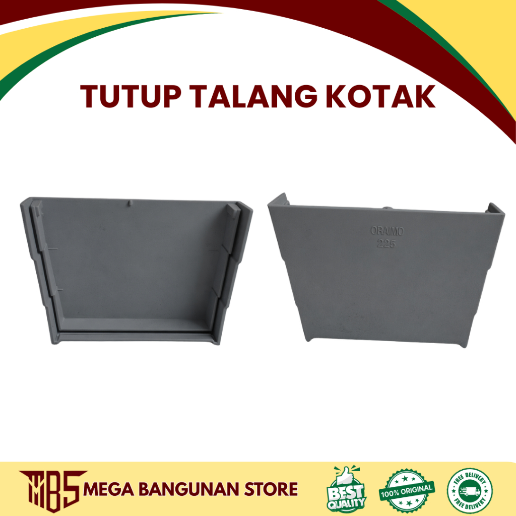 TUTUP TALANG KOTAK ABU / Tutup Talang Air PVC