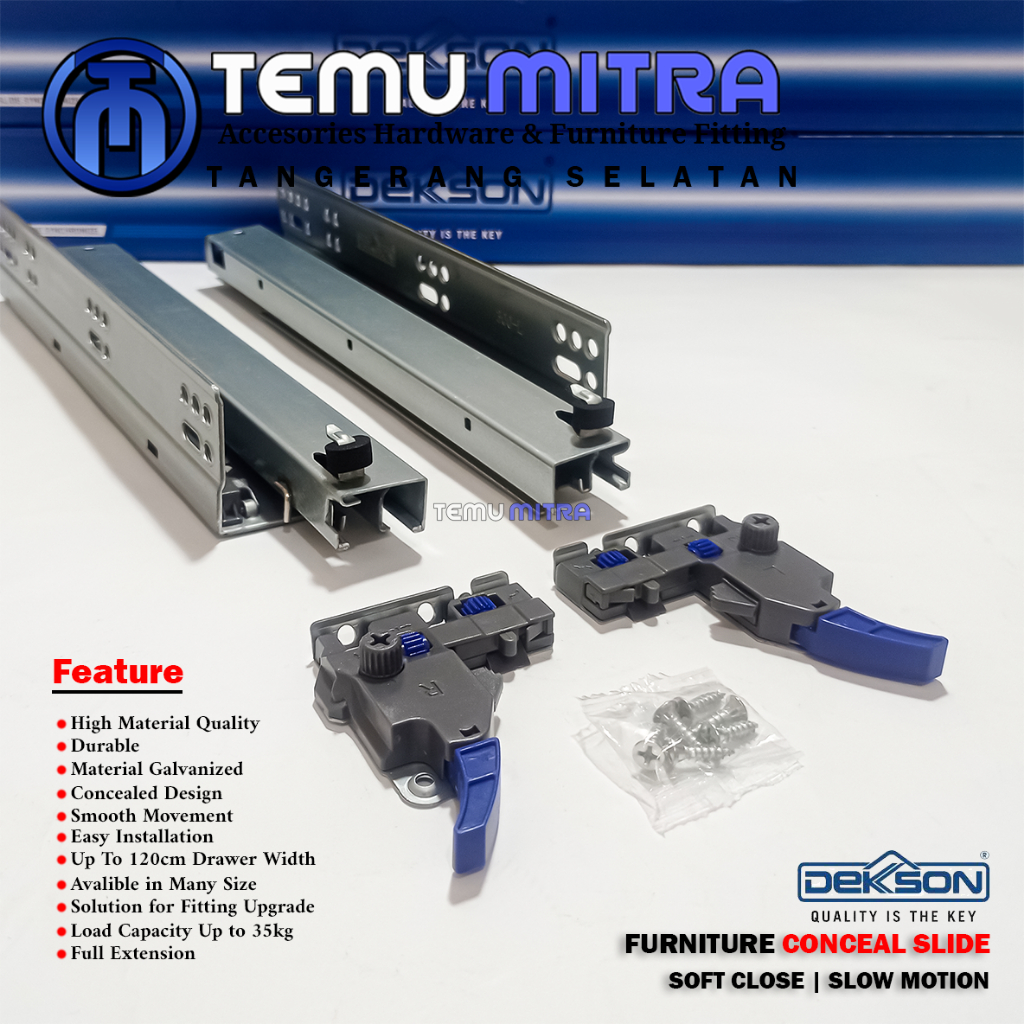 Rel Laci- Rel laci Dekkson, rel tandem Double Extention Slowmotion Rel Tandem Soft Close DEKKSON