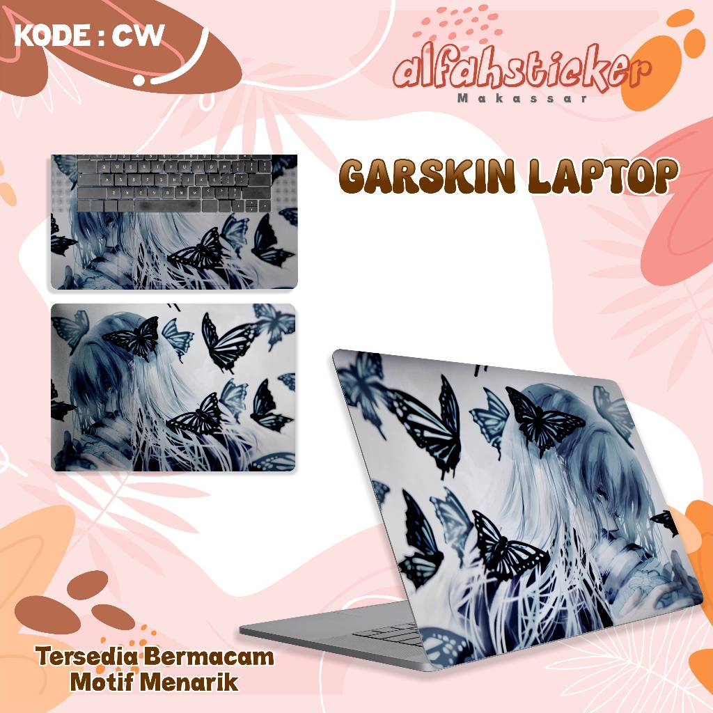 STIKER garskin laptop aesthetic anti air - stiker pelindung laptop AESTHETIC