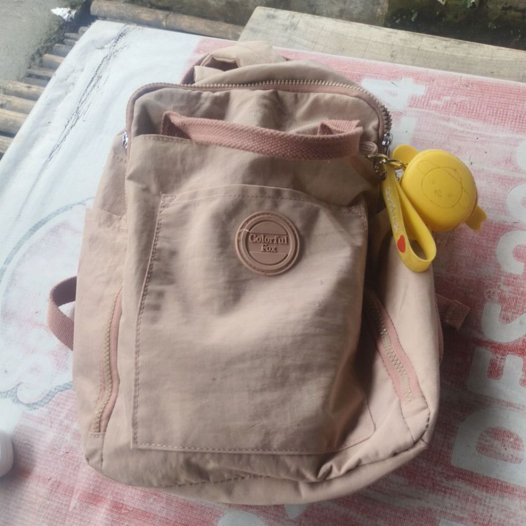 tas colorful fox pink