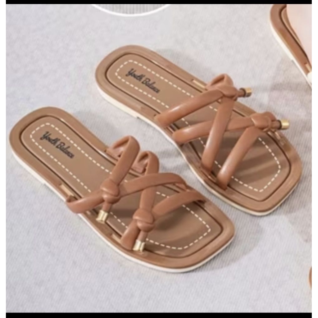 Sandal slop flat tali silang  Air balance