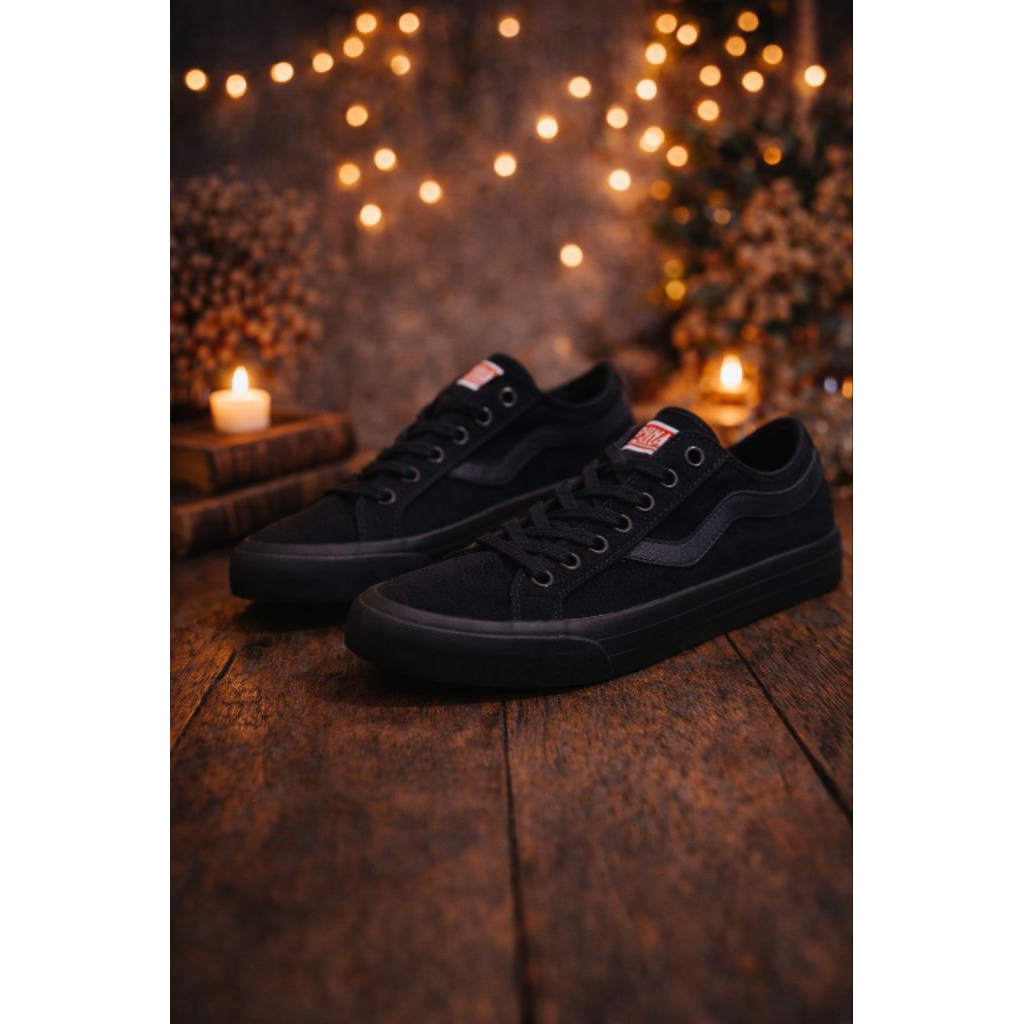 Sepatu Ventela BLACK WHITE & FULL BLACK Sneakers pria wanita Original 100%