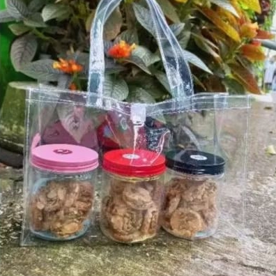 Tas Mika Bening Transparan Souvenir Goodie Bag Hampers
