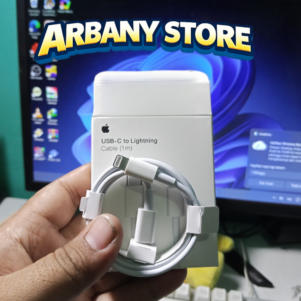 kabel charger iPhone  USB C to Lightning  kabel data iPhone original  fast charging iPhone  kabel iP