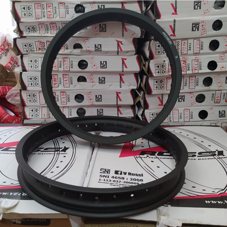 VELG / VELK / VELEG ROSSI 185-18 VELG ROSSI 18 185 HITAM DOFF VELG V ROSSI VELK/VELG ROSSI 185 18 2 