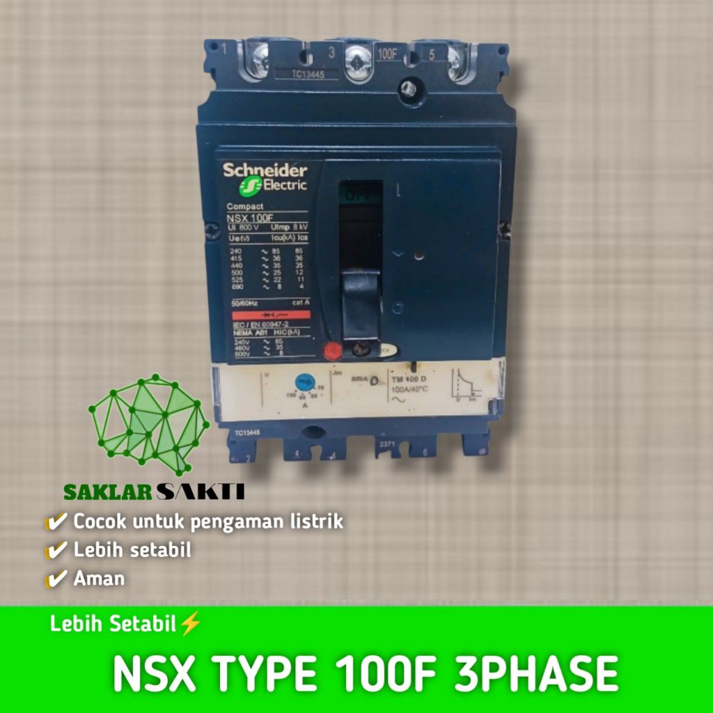 MCCB NSX 100F 100A 3P