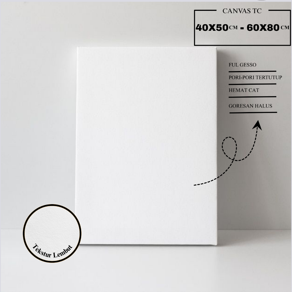 Kanvas Lukis 60x80 cm - 40x50 cm | Canvas Lukis TC Halus Siap Pakai | Kanvas Lukis 40x50,40x60,40x70