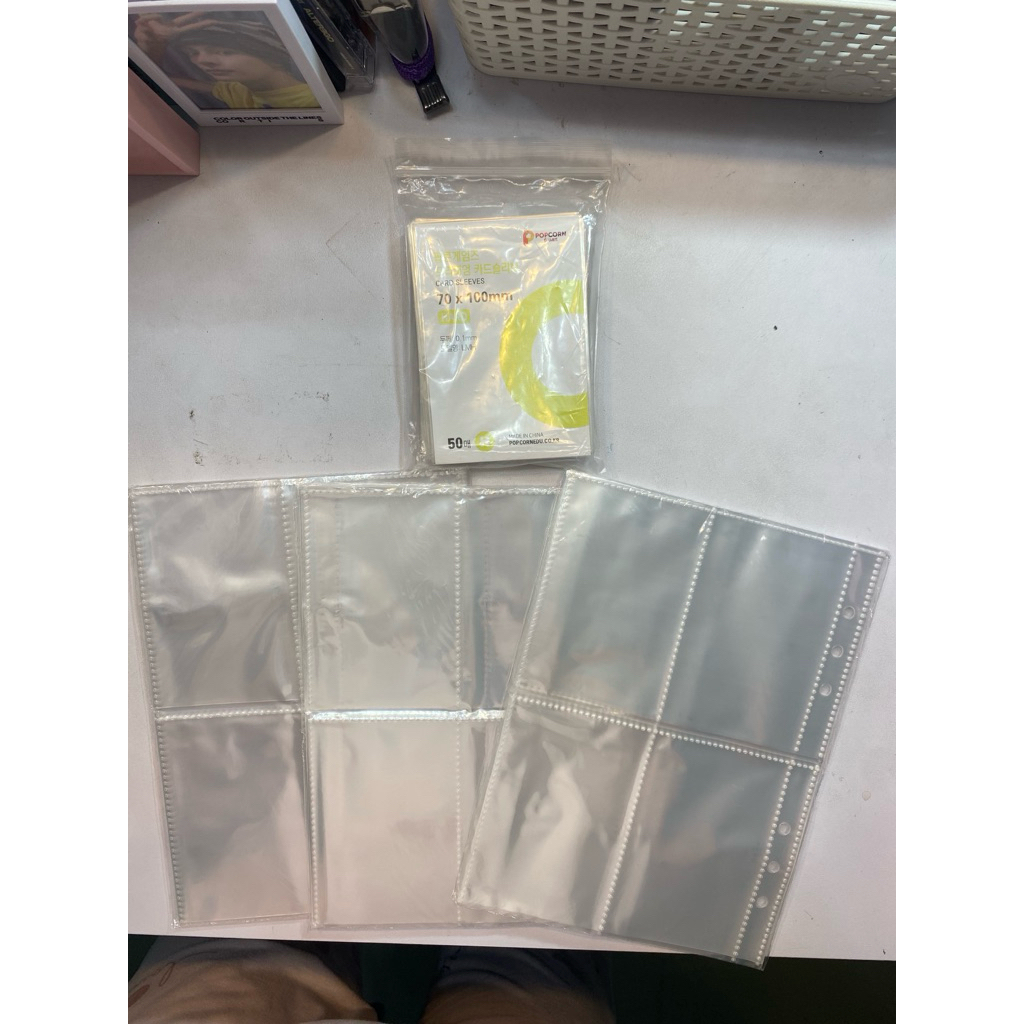 Binder sleeve & Popcorn sleeve