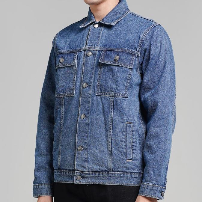 Jaket Jeans Lee Cooper Jacket Denim Hunter Classic (Biru Medium)