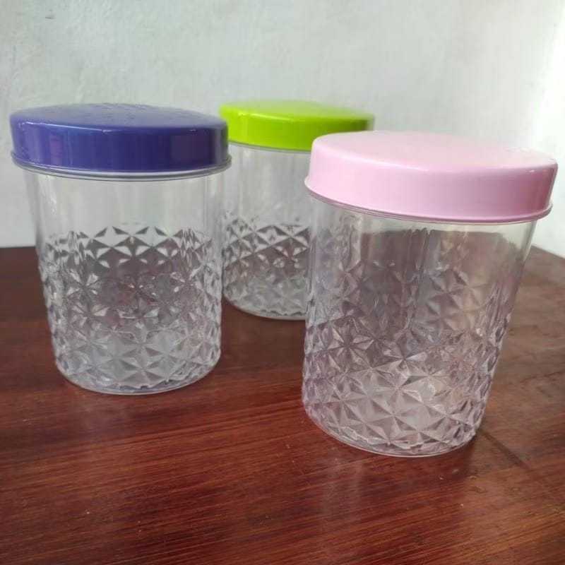 3PCS TOPLES KRISTAL 1000ML GREENLINE TOPLES PIRAMID GREENLINE