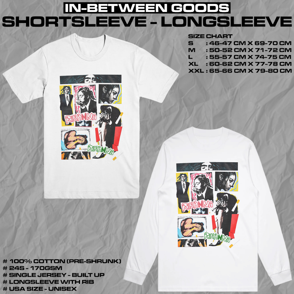 RIHANNA - COLLAGE | T-SHIRT | LONGSLEEVE | MUSIC MERCH