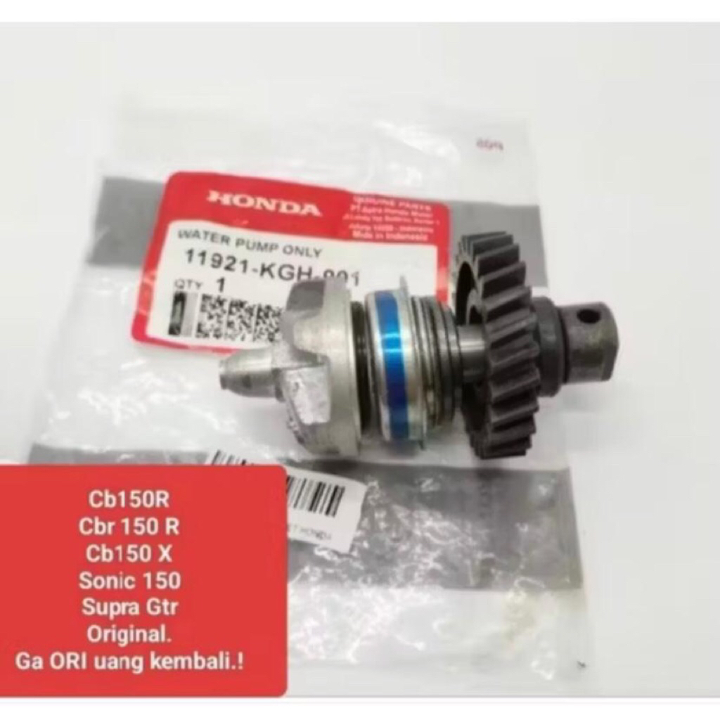 AS WATER PUMP CBR 150R SHAFT WATER PUMP CB 150X GEAR AS WATER PUMP CB 150X AS WATER PUMP SUPRA GTR