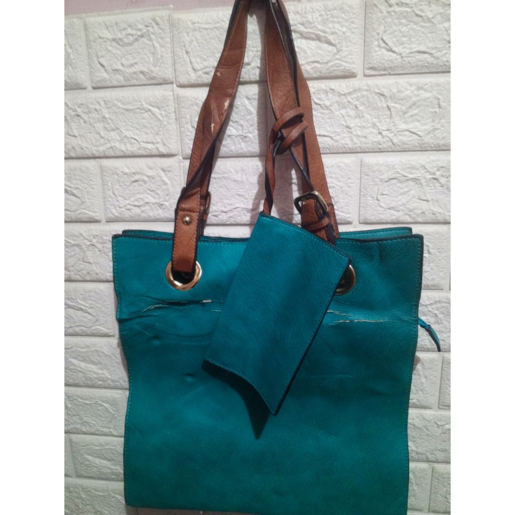 Preloved Tote bag Emerald