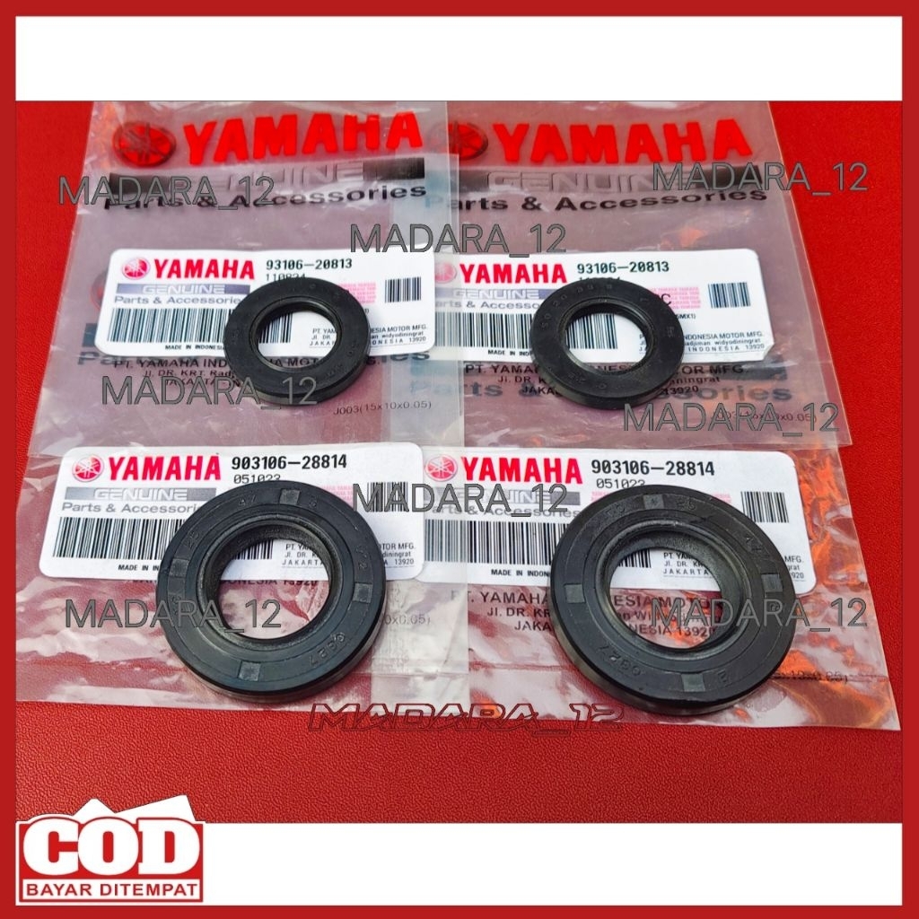 SEAL RODA DEPAN BELAKANG 1 SET YAMAHA WR 155CC/KARET SEAL SIL PENUTUP TUTUP ABU DEBU BEARING LAHER B