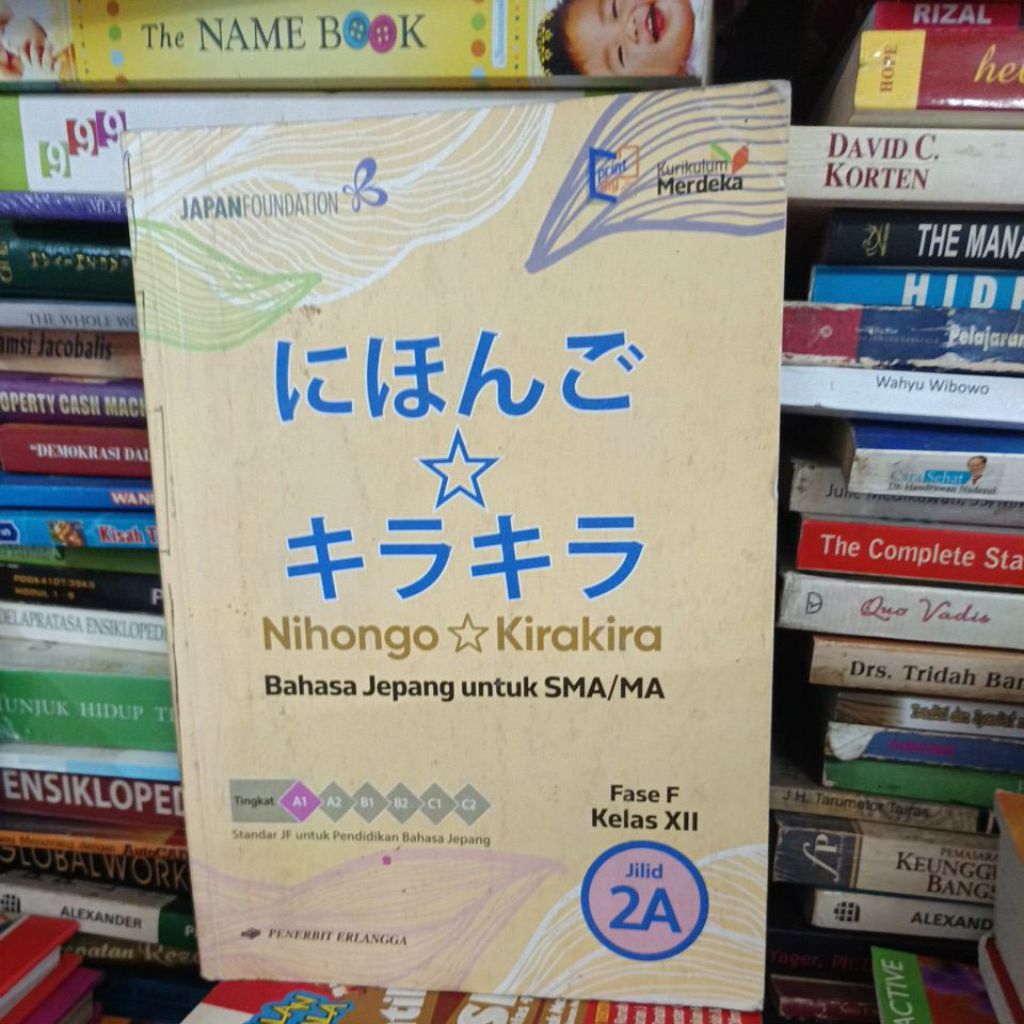 Nihongo Kirakira Bahasa Jepang untuk SMA kelas 12 2A kurikulum merdeka Erlangga original bekas
