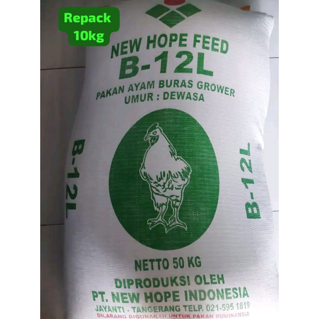 pakan ayam new hope B-12L kemasan 10kg