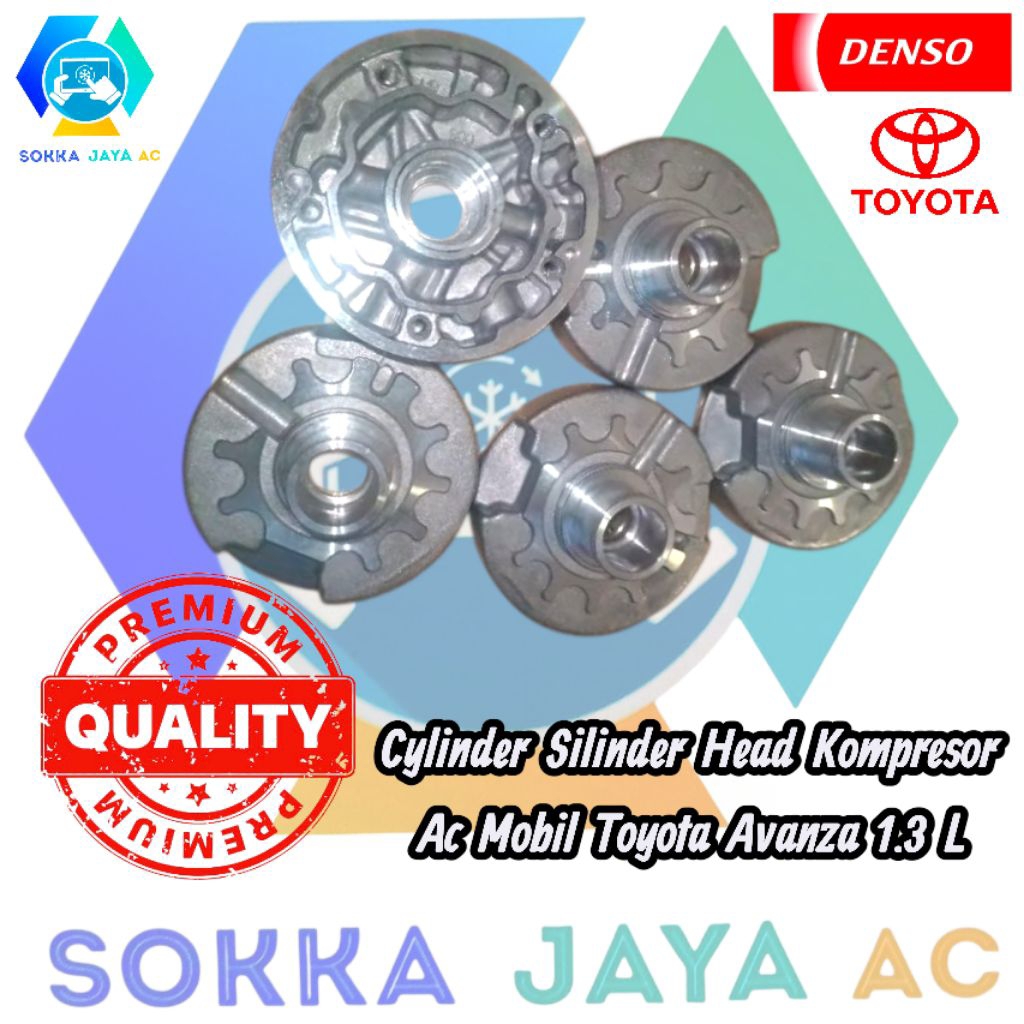 Cylinder Silinder Head Kompresor AC Mobil Toyota Avanza 1.3 L