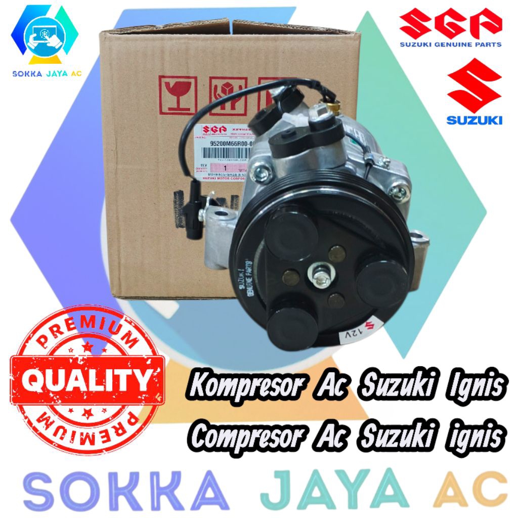 Kompresor Ac IGNIS Suzuki Compressor MADE IN INDIA Compressor Otomotif Mobil Sparepart